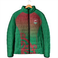 Custom Onehunga High School Padded Jacket Maori Koru Pattern LT05 - Polynesian Pride