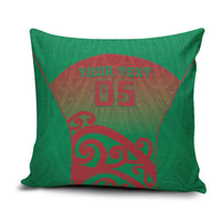 Custom Onehunga High School Pillow Cover Maori Koru Pattern LT05 Green - Polynesian Pride