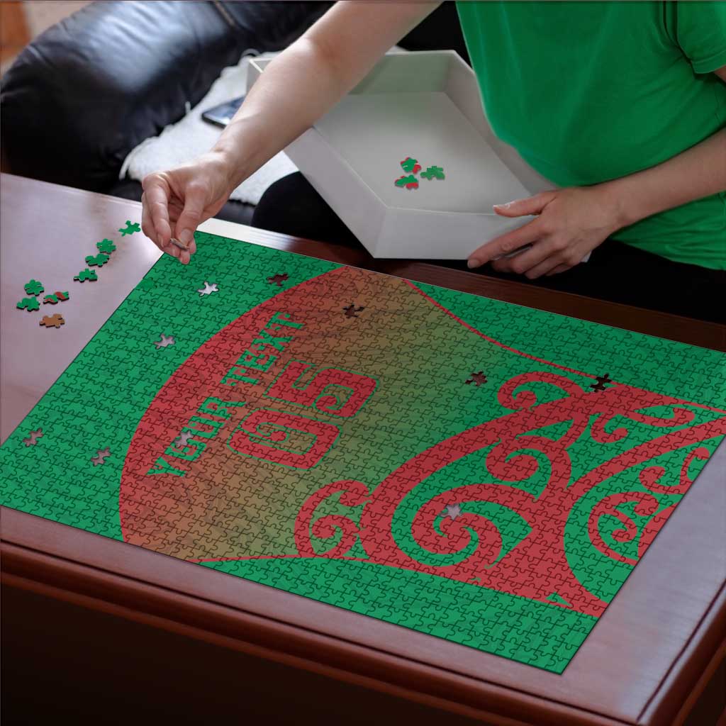 Custom Onehunga High School Puzzle Maori Koru Pattern LT05 - Polynesian Pride