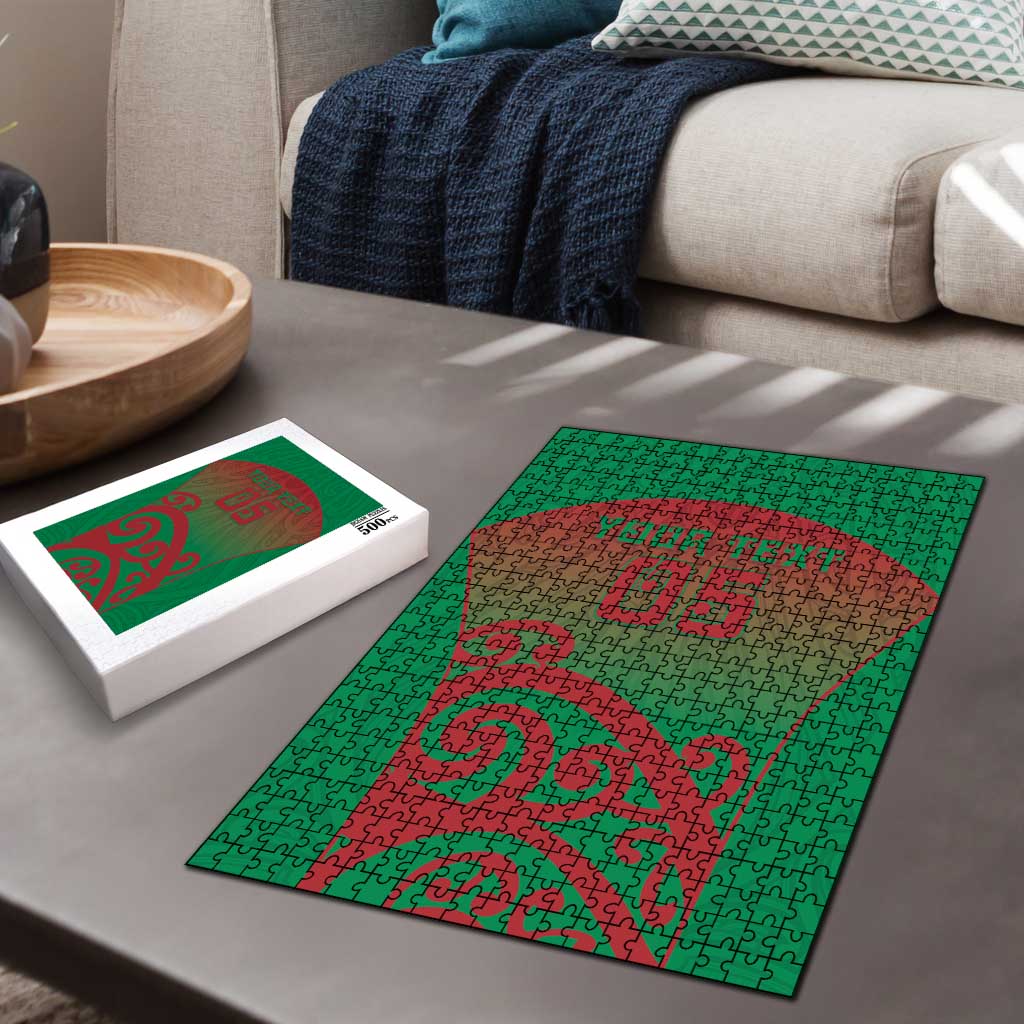 Custom Onehunga High School Puzzle Maori Koru Pattern LT05 - Polynesian Pride