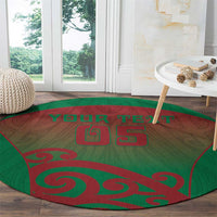 Custom Onehunga High School Round Carpet Maori Koru Pattern LT05 - Polynesian Pride