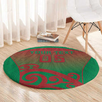 Custom Onehunga High School Round Carpet Maori Koru Pattern LT05 - Polynesian Pride