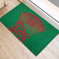 Custom Onehunga High School Rubber Doormat Maori Koru Pattern LT05 - Polynesian Pride