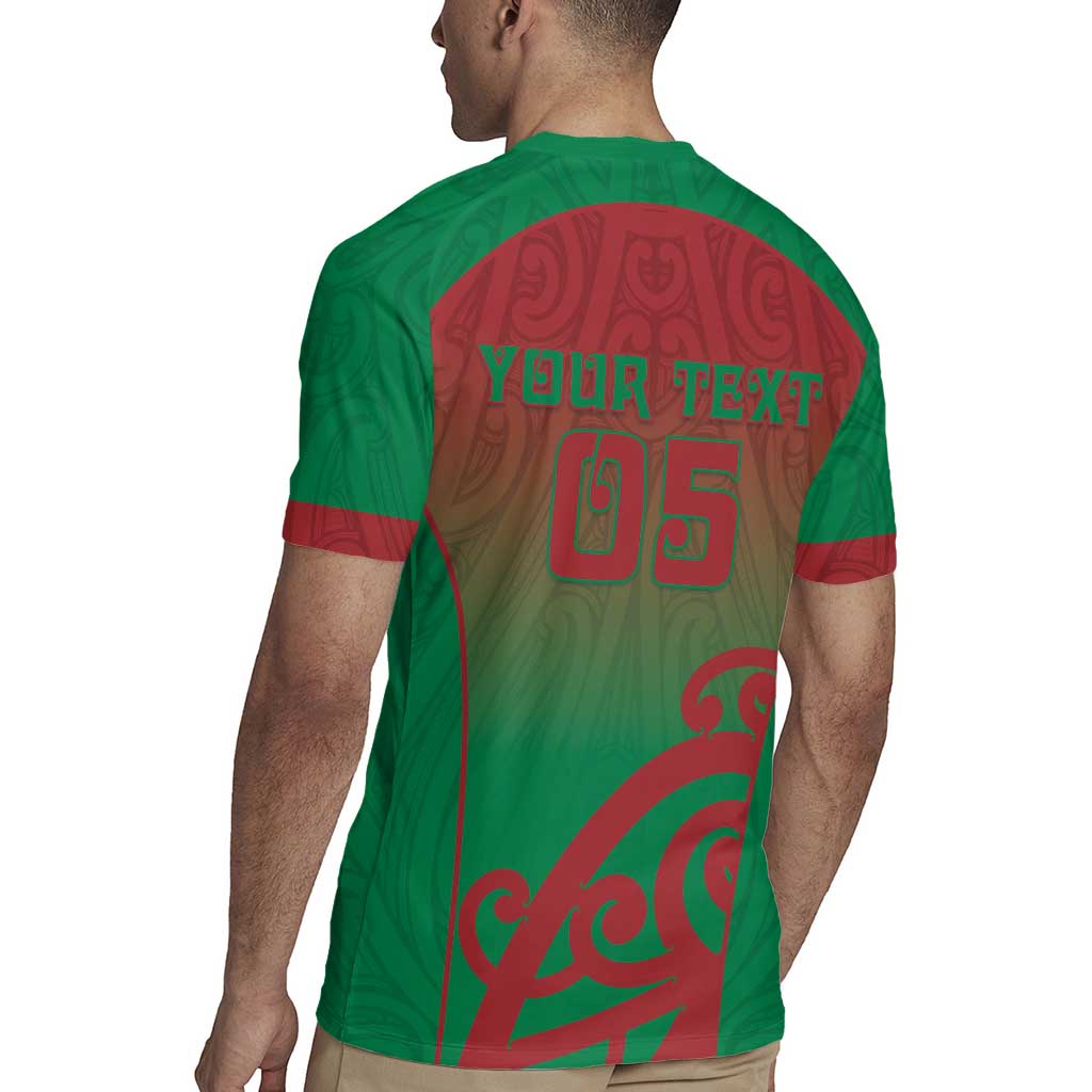 Custom Onehunga High School Rugby Jersey Maori Koru Pattern LT05 - Polynesian Pride