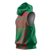 Custom Onehunga High School Sleeveless Hoodie Maori Koru Pattern LT05 - Polynesian Pride