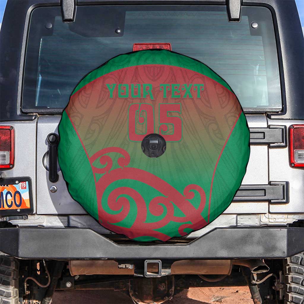 Custom Onehunga High School Spare Tire Cover Maori Koru Pattern LT05 Green - Polynesian Pride
