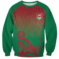 Custom Onehunga High School Sweatshirt Maori Koru Pattern LT05 Unisex Green - Polynesian Pride