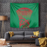 Custom Onehunga High School Tapestry Maori Koru Pattern LT05 Green - Polynesian Pride