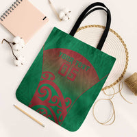 Custom Onehunga High School Tote Bag Maori Koru Pattern LT05 Black Strap One Size Green - Polynesian Pride