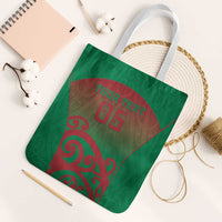 Custom Onehunga High School Tote Bag Maori Koru Pattern LT05 White Strap One Size Green - Polynesian Pride