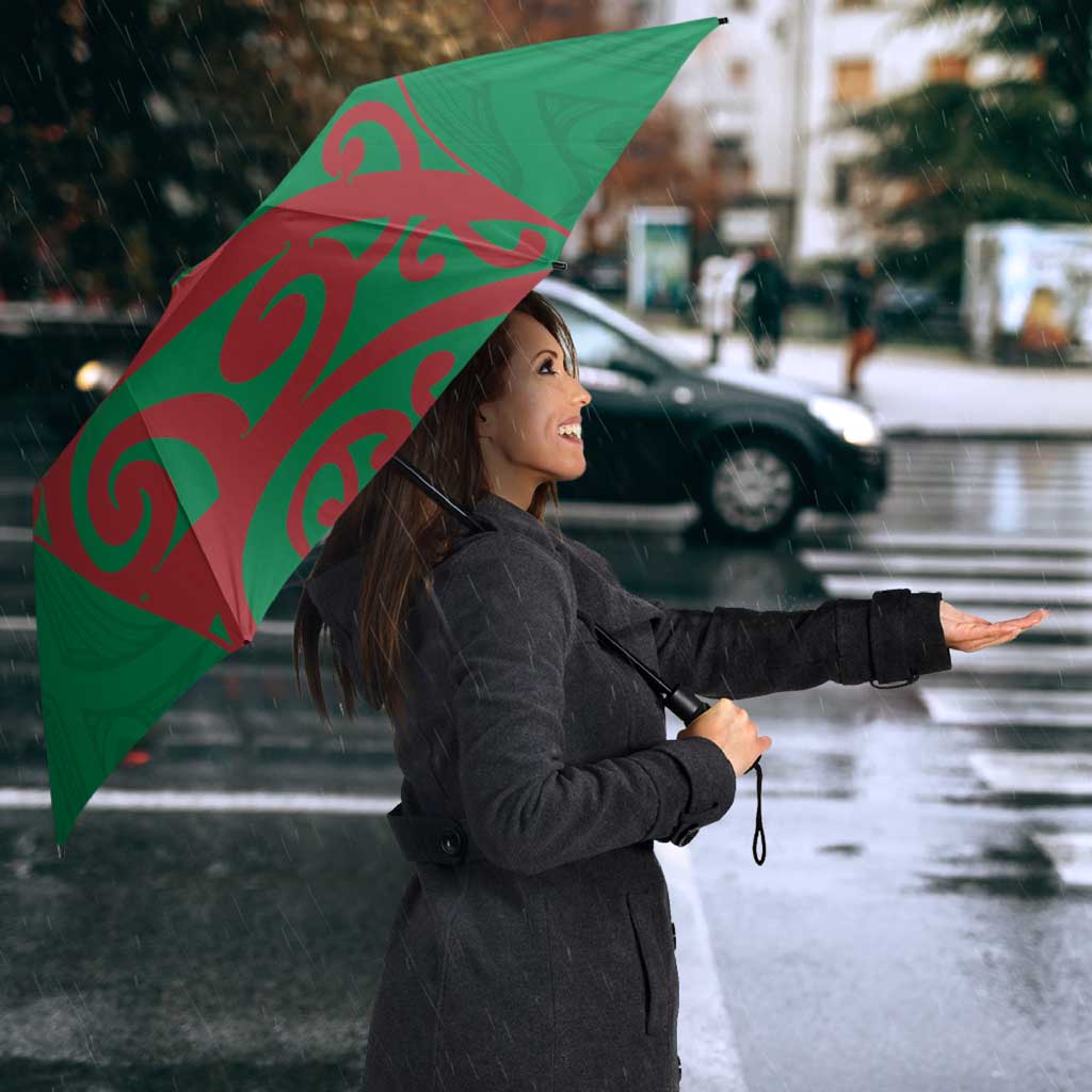 Custom Onehunga High School Umbrella Maori Koru Pattern LT05 - Polynesian Pride