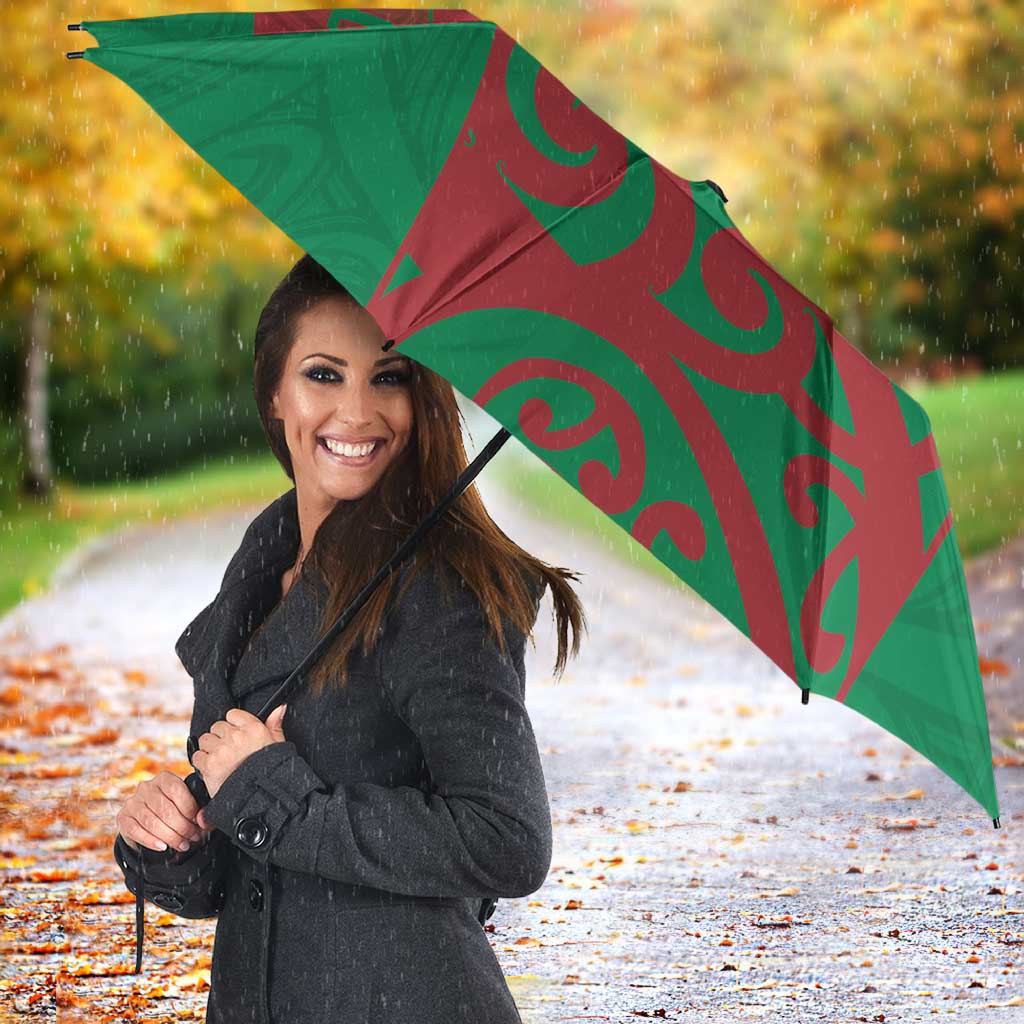 Custom Onehunga High School Umbrella Maori Koru Pattern LT05 - Polynesian Pride