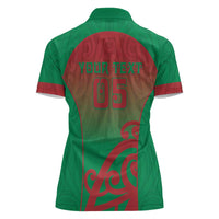 Custom Onehunga High School Women Polo Shirt Maori Koru Pattern LT05 - Polynesian Pride