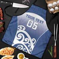 Custom New Zealand Aotea College Apron Maori Koru Pattern LT05 Blue - Polynesian Pride