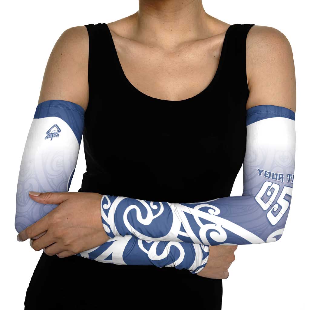 Custom New Zealand Aotea College Arm Sleeves Maori Koru Pattern LT05 - Polynesian Pride
