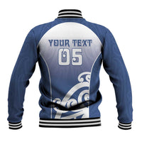 Custom New Zealand Aotea College Baseball Jacket Maori Koru Pattern LT05 - Polynesian Pride