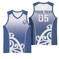 Custom New Zealand Aotea College Basketball Jersey Maori Koru Pattern LT05 - Polynesian Pride