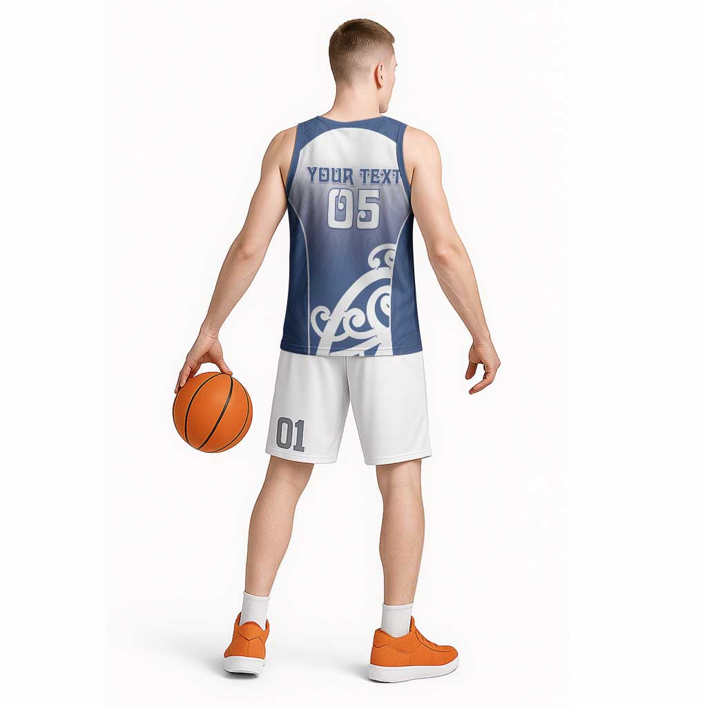 Custom New Zealand Aotea College Basketball Jersey Maori Koru Pattern LT05 - Polynesian Pride