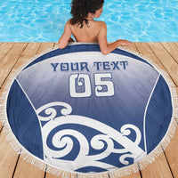 Custom New Zealand Aotea College Beach Blanket Maori Koru Pattern LT05 - Polynesian Pride