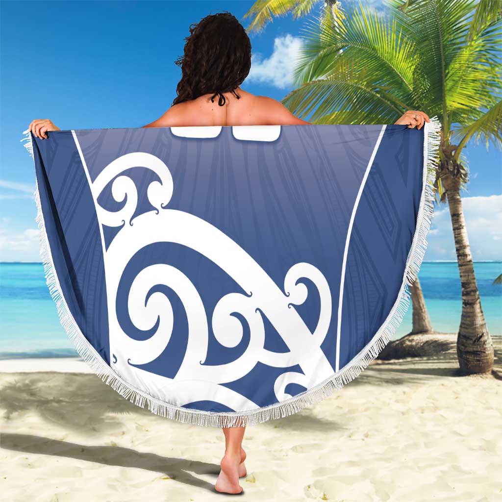 Custom New Zealand Aotea College Beach Blanket Maori Koru Pattern LT05 - Polynesian Pride
