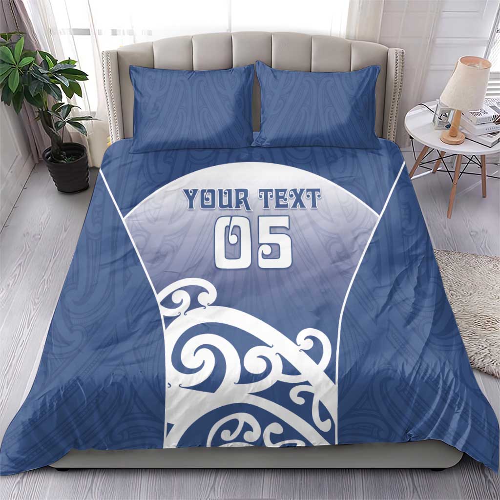 Custom New Zealand Aotea College Bedding Set Maori Koru Pattern LT05 - Polynesian Pride