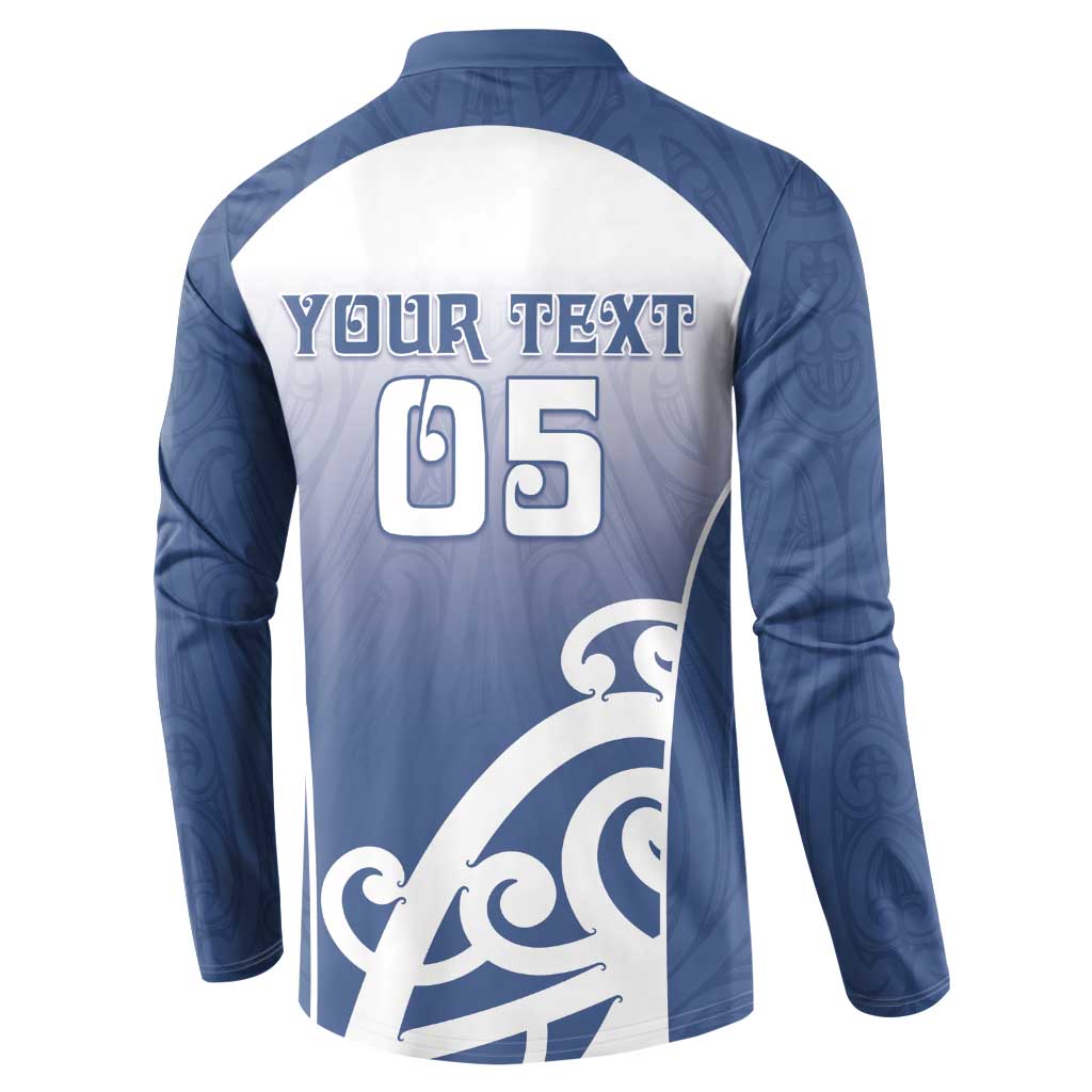 Custom New Zealand Aotea College Button Sweatshirt Maori Koru Pattern LT05 - Polynesian Pride