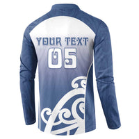 Custom New Zealand Aotea College Button Sweatshirt Maori Koru Pattern LT05 - Polynesian Pride
