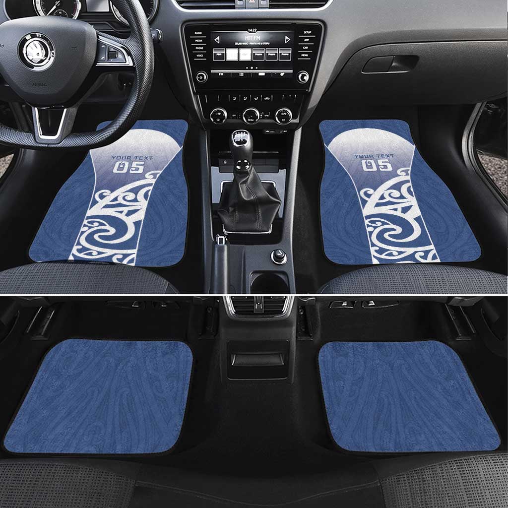 Custom New Zealand Aotea College Car Mats Maori Koru Pattern