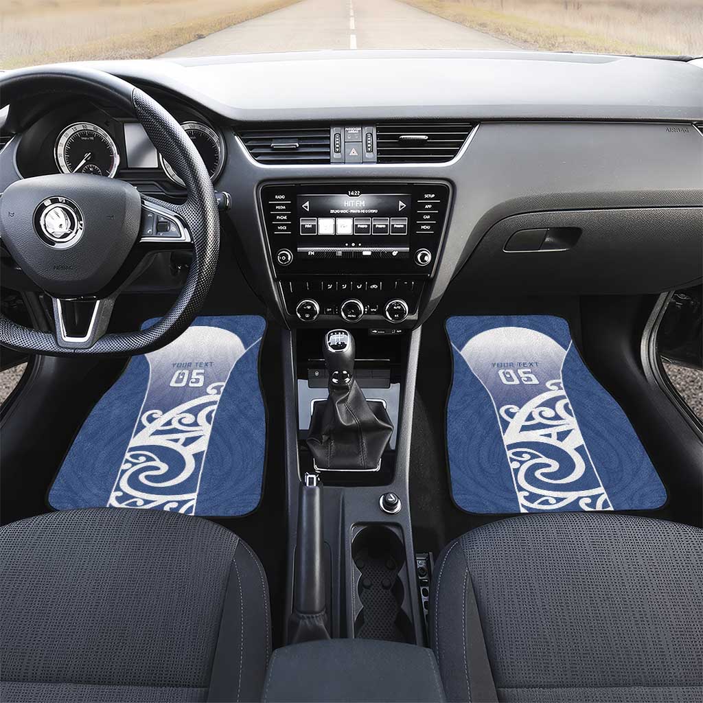 Custom New Zealand Aotea College Car Mats Maori Koru Pattern