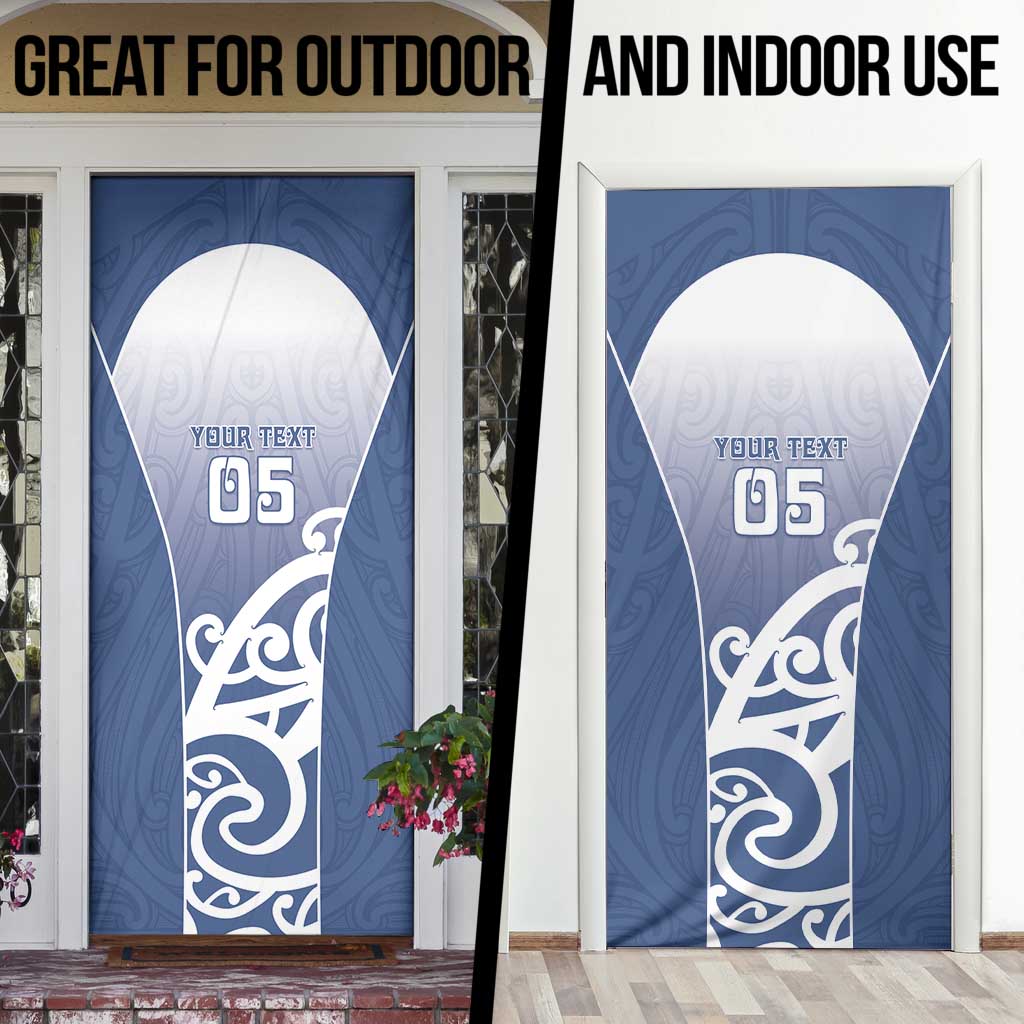 Custom New Zealand Aotea College Door Cover Maori Koru Pattern LT05 - Polynesian Pride