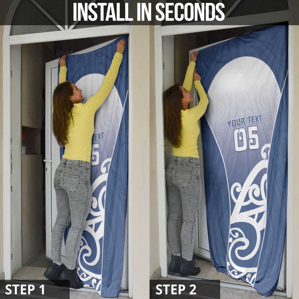 Custom New Zealand Aotea College Door Cover Maori Koru Pattern LT05 - Polynesian Pride