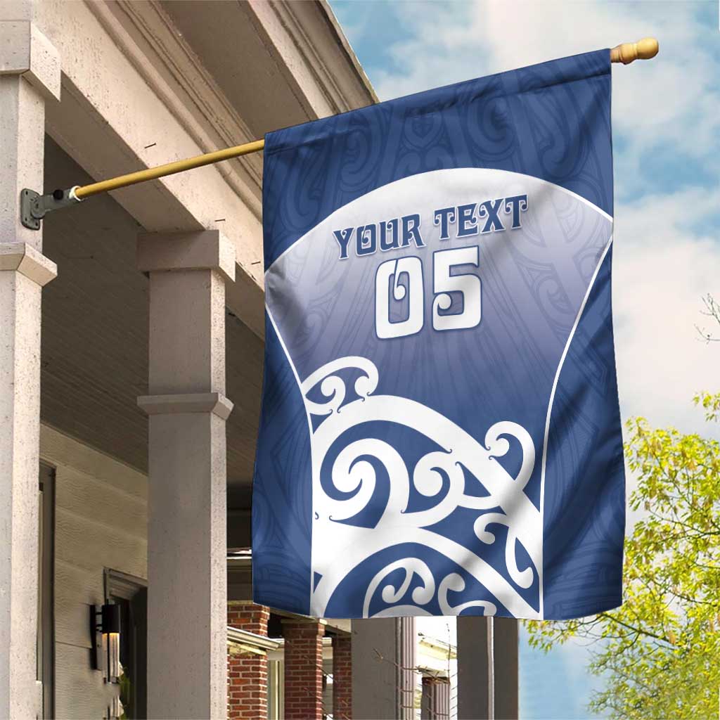 Custom New Zealand Aotea College Garden Flag Maori Koru Pattern LT05 House Flag Blue - Polynesian Pride