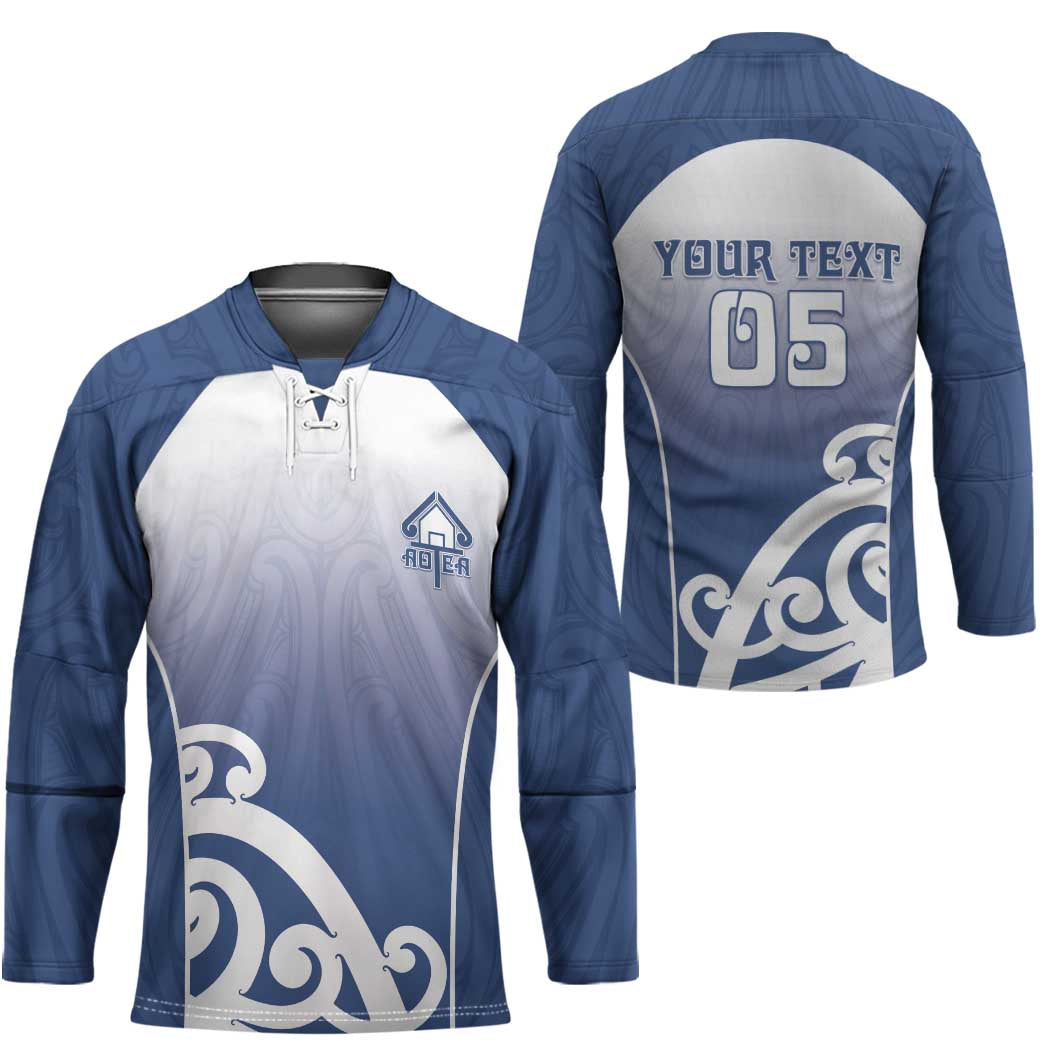 Custom New Zealand Aotea College Hockey Jersey Maori Koru Pattern LT05 - Polynesian Pride