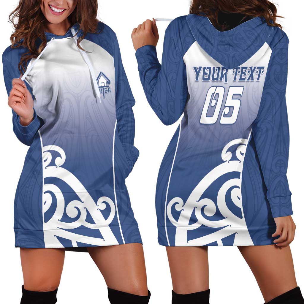 Custom New Zealand Aotea College Hoodie Dress Maori Koru Pattern LT05 - Polynesian Pride