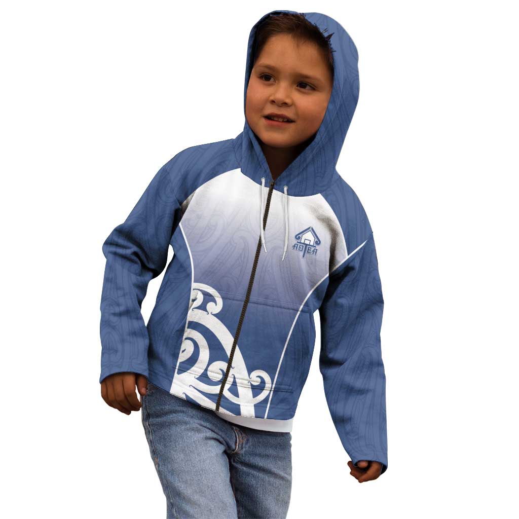 Custom New Zealand Aotea College Kid Hoodie Maori Koru Pattern LT05 - Polynesian Pride