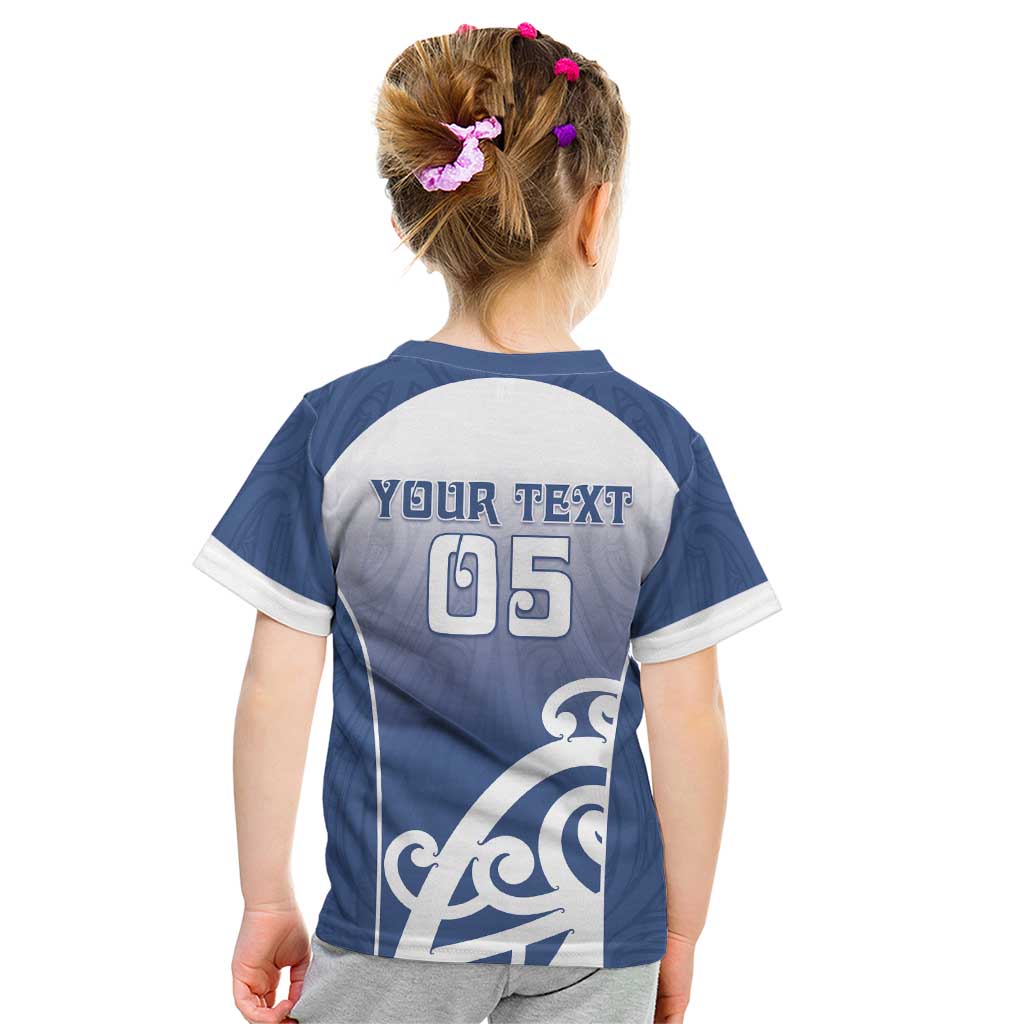 Custom New Zealand Aotea College Kid T Shirt Maori Koru Pattern LT05 - Polynesian Pride