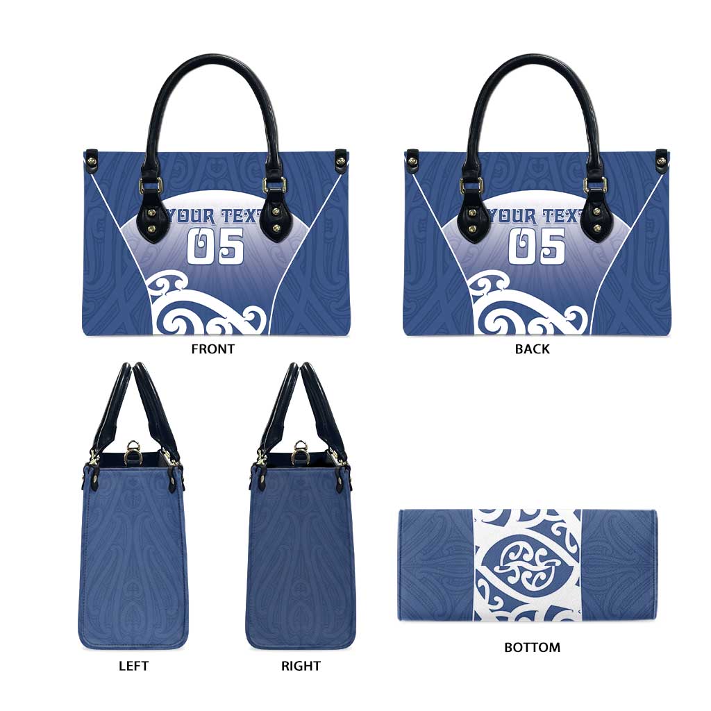 Custom New Zealand Aotea College Leather Bag Maori Koru Pattern LT05 - Polynesian Pride