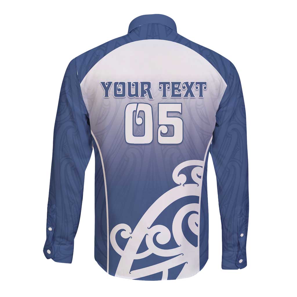 Custom New Zealand Aotea College Long Sleeve Button Shirt Maori Koru Pattern LT05 - Polynesian Pride