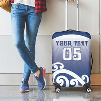 Custom New Zealand Aotea College Luggage Cover Maori Koru Pattern LT05 - Polynesian Pride