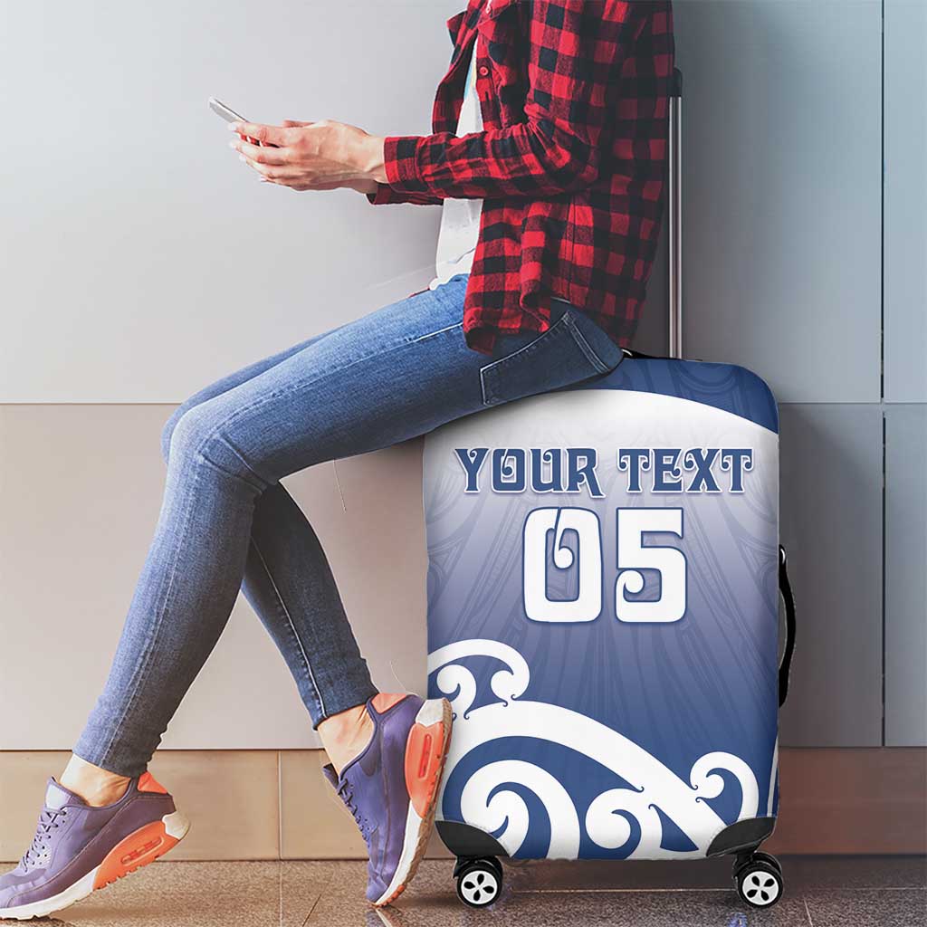 Custom New Zealand Aotea College Luggage Cover Maori Koru Pattern LT05 - Polynesian Pride