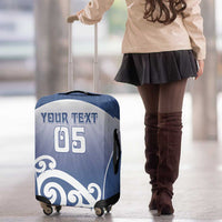 Custom New Zealand Aotea College Luggage Cover Maori Koru Pattern LT05 - Polynesian Pride