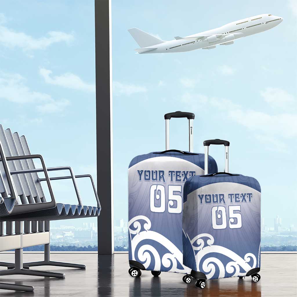 Custom New Zealand Aotea College Luggage Cover Maori Koru Pattern LT05 - Polynesian Pride