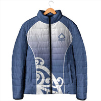 Custom New Zealand Aotea College Padded Jacket Maori Koru Pattern LT05 - Polynesian Pride