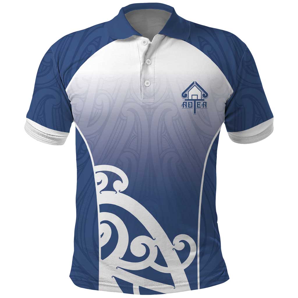 Custom New Zealand Aotea College Polo Shirt Maori Koru Pattern