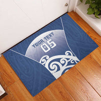 Custom New Zealand Aotea College Rubber Doormat Maori Koru Pattern LT05 - Polynesian Pride