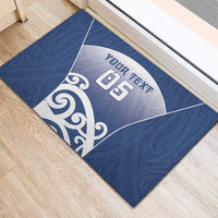 Custom New Zealand Aotea College Rubber Doormat Maori Koru Pattern LT05 - Polynesian Pride