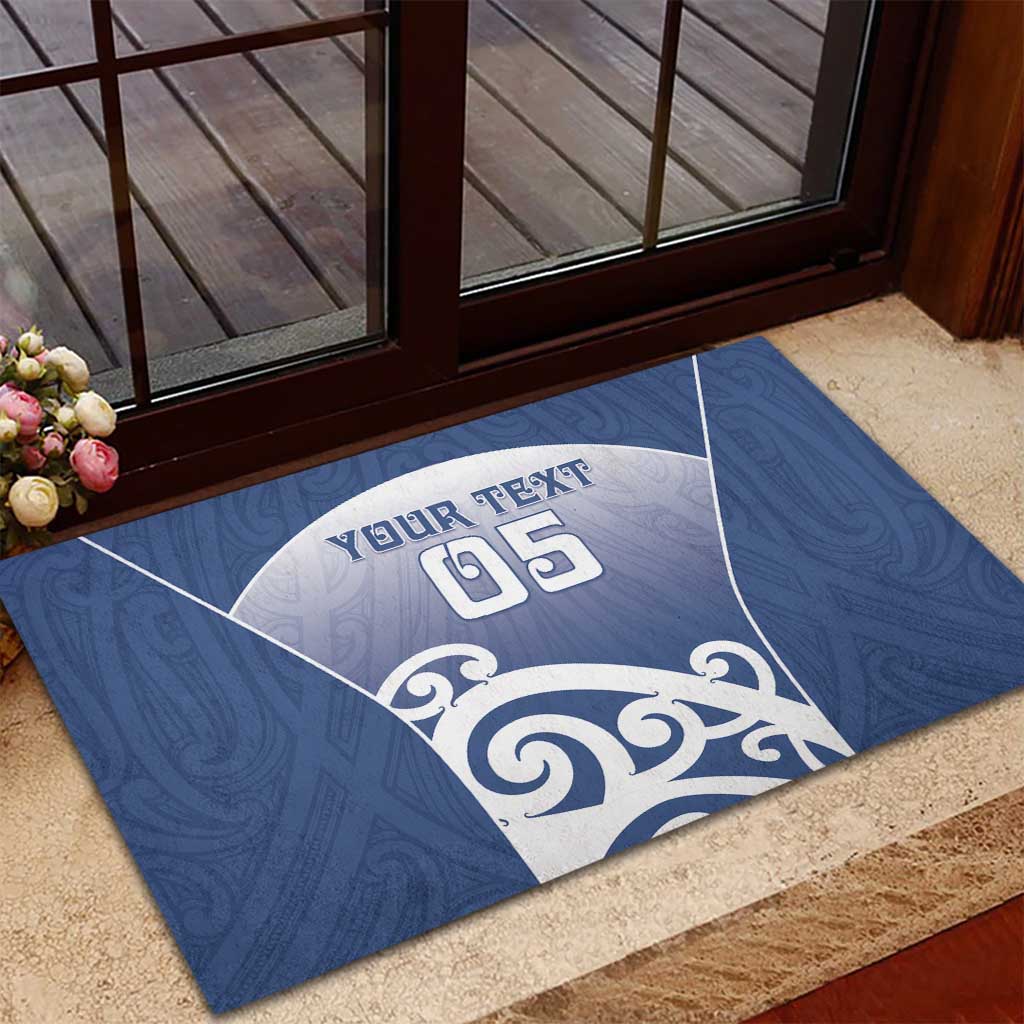 Custom New Zealand Aotea College Rubber Doormat Maori Koru Pattern LT05 - Polynesian Pride