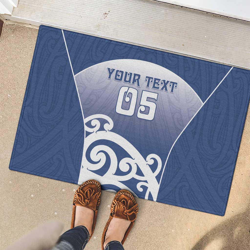 Custom New Zealand Aotea College Rubber Doormat Maori Koru Pattern LT05 - Polynesian Pride