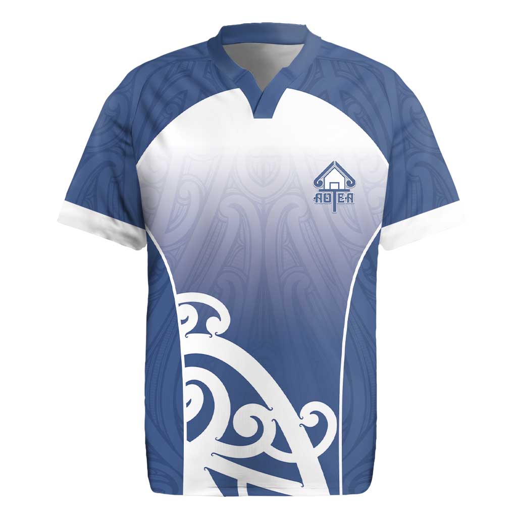 Custom New Zealand Aotea College Rugby Jersey Maori Koru Pattern