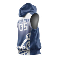 Custom New Zealand Aotea College Sleeveless Hoodie Maori Koru Pattern LT05 - Polynesian Pride